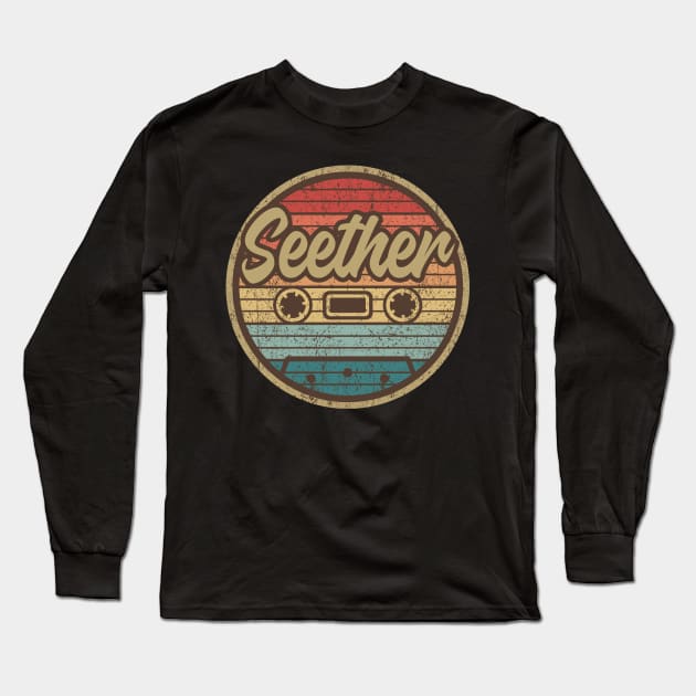 seether cassette retro circle Long Sleeve T-Shirt by penciltimes